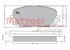Превью - 1170639 METZGER Комплект тормозных колодок, дисковый тормоз (фото 3)