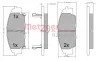 Превью - 1170649 METZGER Комплект тормозных колодок, дисковый тормоз (фото 3)