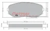 Превью - 1170654 METZGER Комплект тормозных колодок, дисковый тормоз (фото 3)