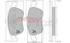 Превью - 1170672 METZGER Комплект тормозных колодок, дисковый тормоз (фото 4)