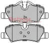 1170819 METZGER Комплект тормозных колодок, дисковый тормоз