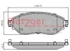 Превью - 1170834 METZGER Комплект тормозных колодок, дисковый тормоз (фото 2)