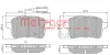 Превью - 1170839 METZGER Комплект тормозных колодок, дисковый тормоз (фото 4)
