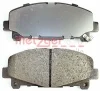 Превью - 1170840 METZGER Комплект тормозных колодок, дисковый тормоз (фото 2)