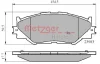 Превью - 1170867 METZGER Комплект тормозных колодок, дисковый тормоз (фото 3)