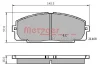 Превью - 1170872 METZGER Комплект тормозных колодок, дисковый тормоз (фото 3)