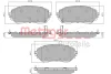Превью - 1170936 METZGER Комплект тормозных колодок, дисковый тормоз (фото 3)
