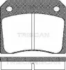 8110 10011 TRISCAN Комплект тормозных колодок, дисковый тормоз
