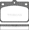 8110 10027 TRISCAN Комплект тормозных колодок, дисковый тормоз