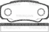 8110 10533 TRISCAN Комплект тормозных колодок, дисковый тормоз