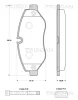 8110 10557 TRISCAN Комплект тормозных колодок, дисковый тормоз
