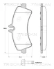 8110 10559 TRISCAN Комплект тормозных колодок, дисковый тормоз