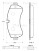 8110 10560 TRISCAN Комплект тормозных колодок, дисковый тормоз