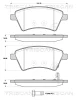 8110 10566 TRISCAN Комплект тормозных колодок, дисковый тормоз