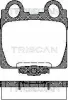 8110 13042 TRISCAN Комплект тормозных колодок, дисковый тормоз