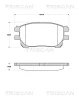 8110 13073 TRISCAN Комплект тормозных колодок, дисковый тормоз