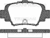 8110 14002 TRISCAN Комплект тормозных колодок, дисковый тормоз