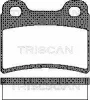 8110 16165 TRISCAN Комплект тормозных колодок, дисковый тормоз
