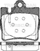 8110 23025 TRISCAN Комплект тормозных колодок, дисковый тормоз