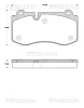 8110 23049 TRISCAN Комплект тормозных колодок, дисковый тормоз