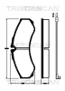 8110 25026 TRISCAN Комплект тормозных колодок, дисковый тормоз