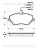 8110 28037 TRISCAN Комплект тормозных колодок, дисковый тормоз