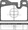 8110 29158 TRISCAN Комплект тормозных колодок, дисковый тормоз