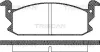 8110 41122 TRISCAN Комплект тормозных колодок, дисковый тормоз