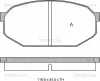 8110 42012 TRISCAN Комплект тормозных колодок, дисковый тормоз