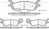 8110 50113 TRISCAN Комплект тормозных колодок, дисковый тормоз