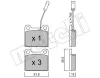 22-0003-3 METELLI Комплект тормозных колодок, дисковый тормоз