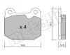 22-0013-3 METELLI Комплект тормозных колодок, дисковый тормоз