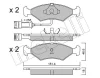 22-0029-1 METELLI Комплект тормозных колодок, дисковый тормоз