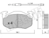 22-0036-1 METELLI Комплект тормозных колодок, дисковый тормоз