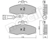 22-0039-1 METELLI Комплект тормозных колодок, дисковый тормоз