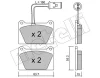 22-0052-1 METELLI Комплект тормозных колодок, дисковый тормоз