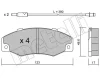 22-0096-0 METELLI Комплект тормозных колодок, дисковый тормоз