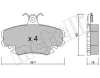 22-0120-0 METELLI Комплект тормозных колодок, дисковый тормоз