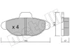 22-0137-0 METELLI Комплект тормозных колодок, дисковый тормоз