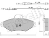 22-0144-0 METELLI Комплект тормозных колодок, дисковый тормоз