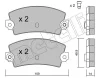 22-0147-1 METELLI Комплект тормозных колодок, дисковый тормоз