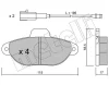 22-0159-3 METELLI Комплект тормозных колодок, дисковый тормоз