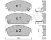 22-0171-0 METELLI Комплект тормозных колодок, дисковый тормоз