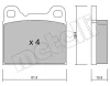22-0200-0 METELLI Комплект тормозных колодок, дисковый тормоз