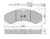 22-0212-7K METELLI Комплект тормозных колодок, дисковый тормоз