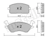 22-0234-0 METELLI Комплект тормозных колодок, дисковый тормоз