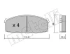 22-0245-0 METELLI Комплект тормозных колодок, дисковый тормоз