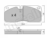 22-0269-0 METELLI Комплект тормозных колодок, дисковый тормоз