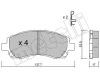 22-0295-0 METELLI Комплект тормозных колодок, дисковый тормоз