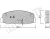 22-0302-2 METELLI Комплект тормозных колодок, дисковый тормоз